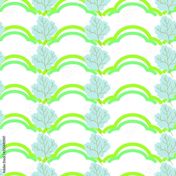 Fototapeta Cute hand-drawn flower seamless pattern.  Can use for print, template, fabric, presentation, textile, banner, poster, wallpaper, digital paper.