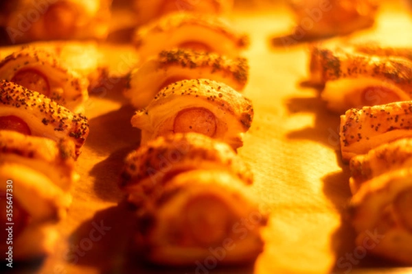 Fototapeta Des amuse-bouches cuits au four