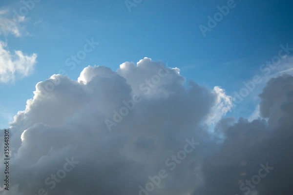 Obraz blue sky with clouds landscape