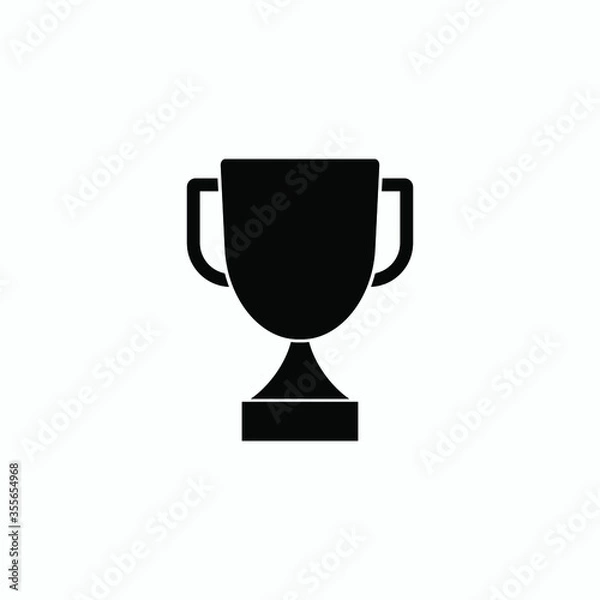 Obraz winner cup icon vector