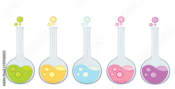Obraz Color beakers