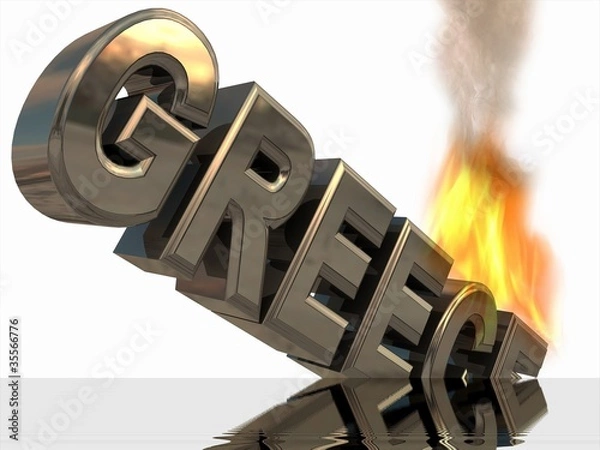 Obraz Crisis in Greece.