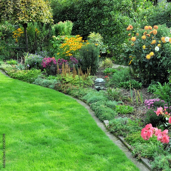 Obraz Blumengarten im Herbst