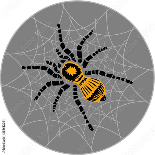 Obraz Tarantula spider, vector illustration