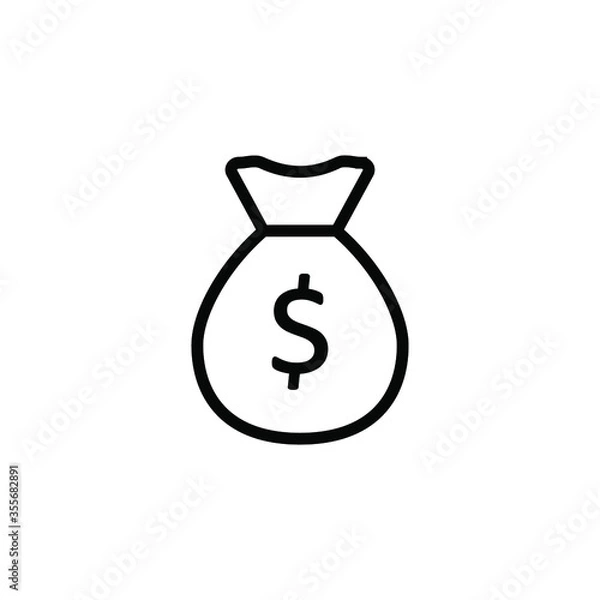 Obraz cash icon vector