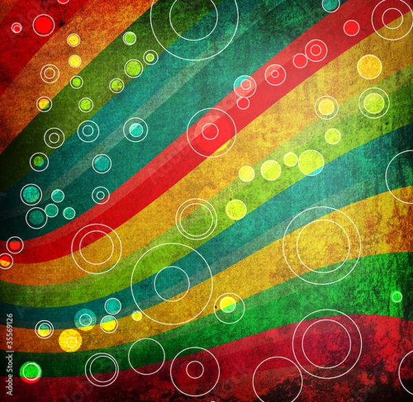 Fototapeta Multicolor Sunbeams grunge background