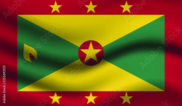 Obraz Grenada Vector Flag. Vector illustration.