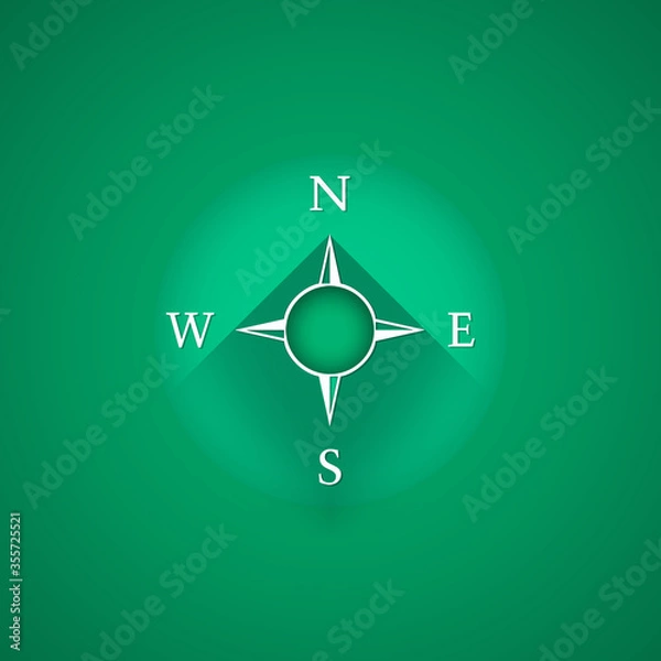 Fototapeta vector compass icon