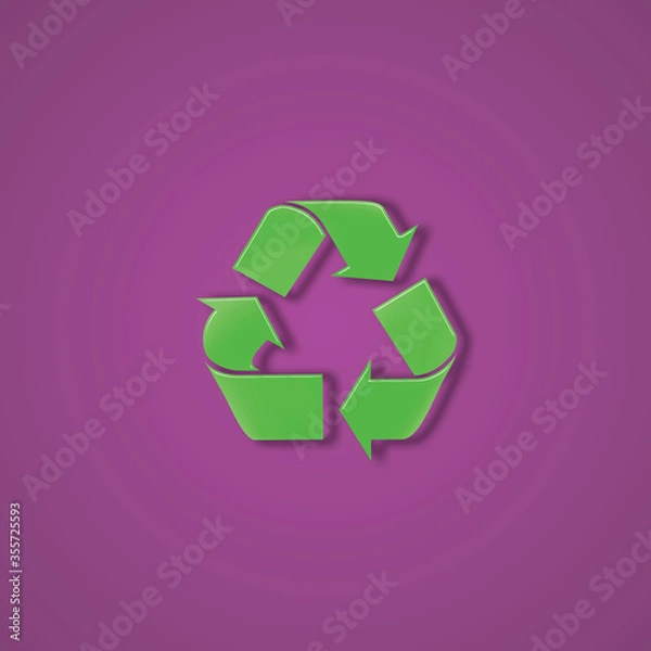 Fototapeta vector recycle symbol