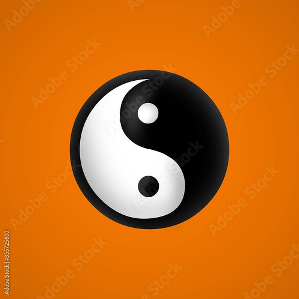 Fototapeta yin yang symbol