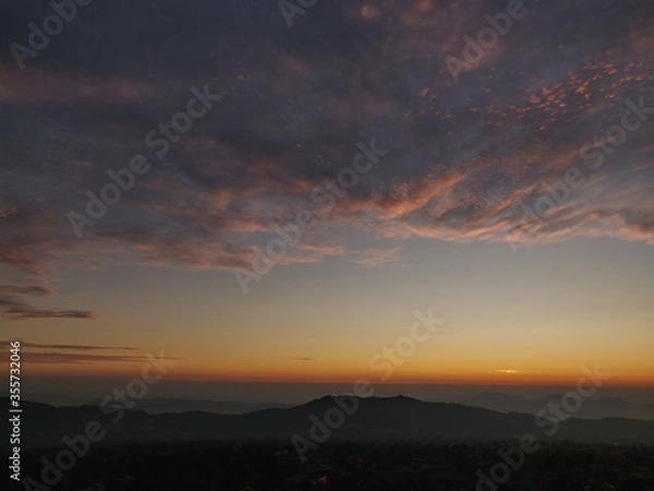 Obraz sunset in the sky