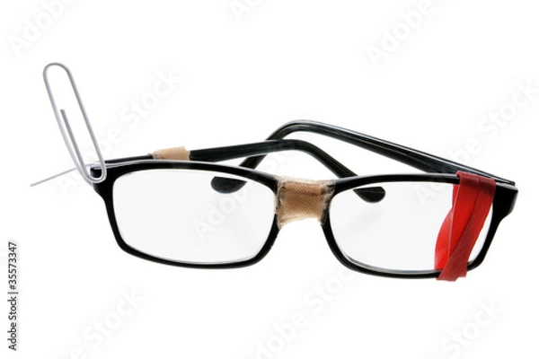 Fototapeta Broken Eyeglasses