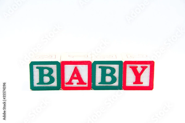 Obraz Baby Blocks isolated on white