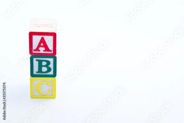 Obraz ABC Tower isolated on white