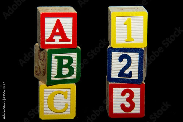 Obraz Kindergarten Learning ABC and 123