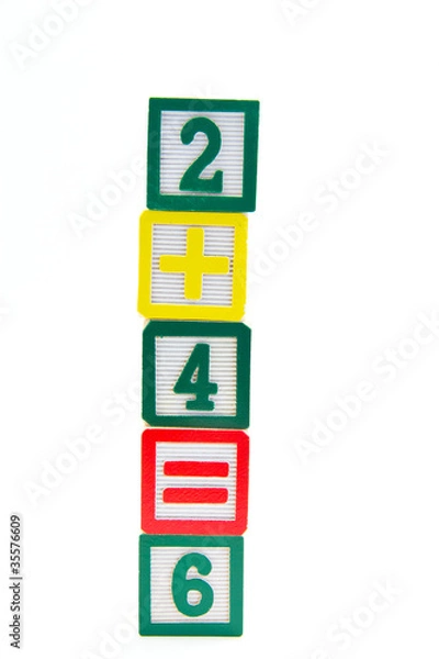 Obraz Math Equation Blocks