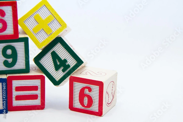 Obraz Crumbling Alphabet Block Pile