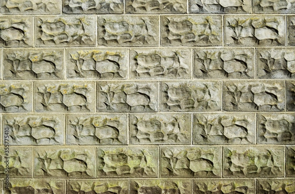 Fototapeta Textured stone wall