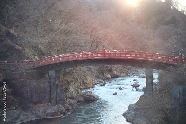 Fototapeta bridge over the river