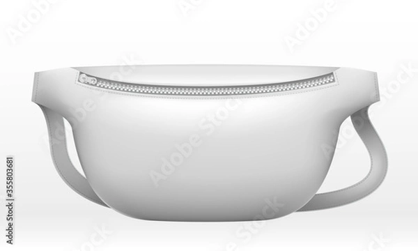 Obraz Fanny pack vector mockup. Realistic vector illustration