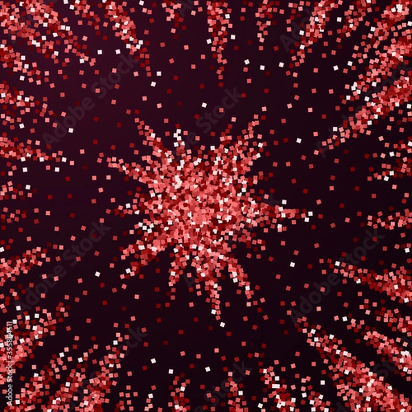 Obraz Red gold glitter luxury sparkling confetti. Scatte