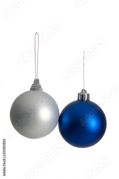 Obraz Christmas Tree Ornament Isolated Over White