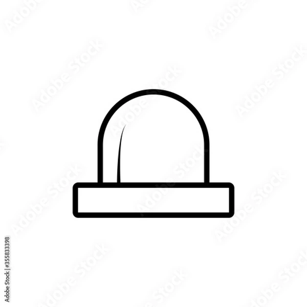 Obraz Medical siren line icon