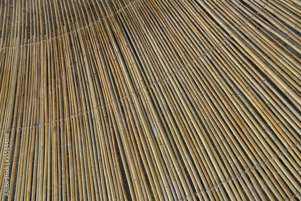 Obraz Background Brown Bamboo Wall is a traditional style construction.