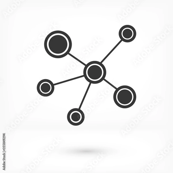 Obraz network vector icon. lorem ipsum Flat Design JPG