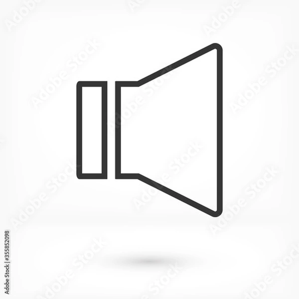 Fototapeta Sound icon vector. lorem ipsum Flat Design JPG