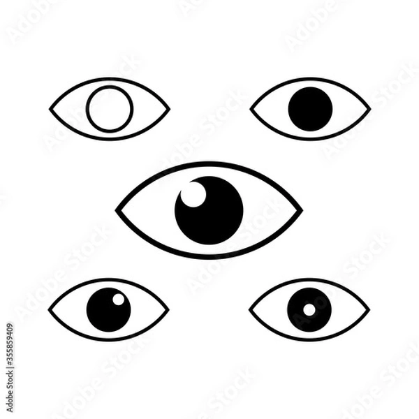 Fototapeta Eyes icon