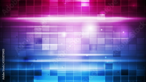 Obraz Blue purple tech geometric abstract background