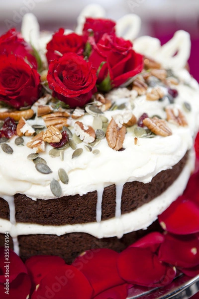 Fototapeta Rose cake