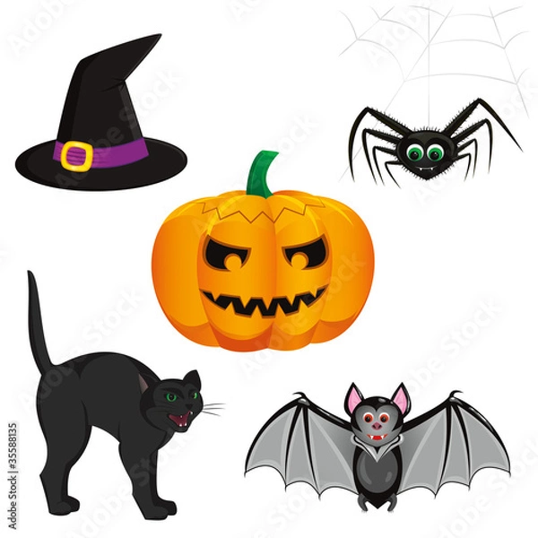 Obraz halloween set