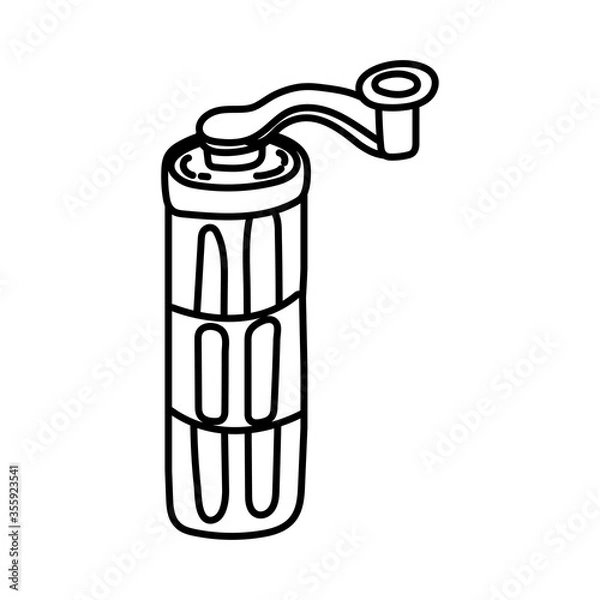 Fototapeta coffee toast machine line style icon