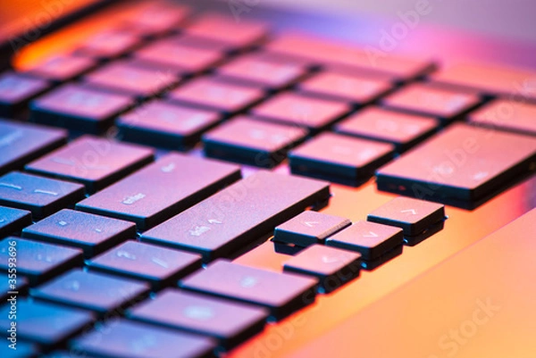 Obraz laptop keyboard detail