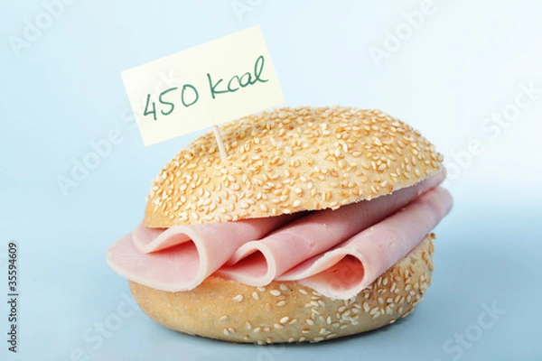 Fototapeta Sandwich with ham