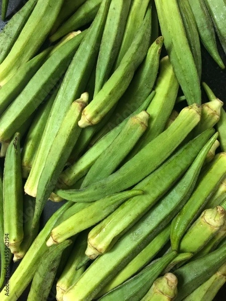 Obraz fresh lady’s finger batch