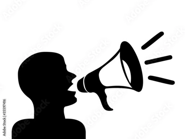 Obraz Speaker illustration.