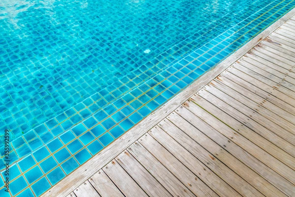 Fototapeta swimming pool in the hotel