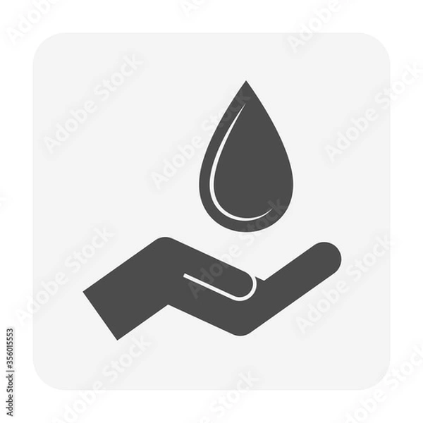 Obraz clean water icon