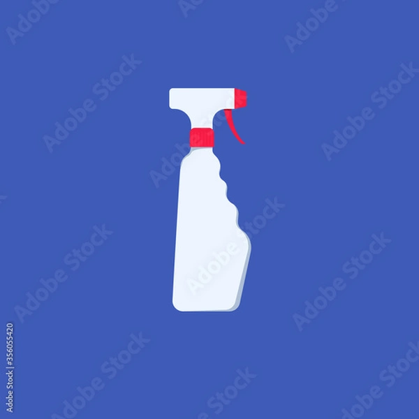 Fototapeta Spray bottle. Vector flat cartoon illustration.
