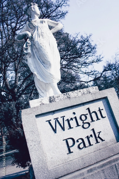 Obraz Old Park Statue