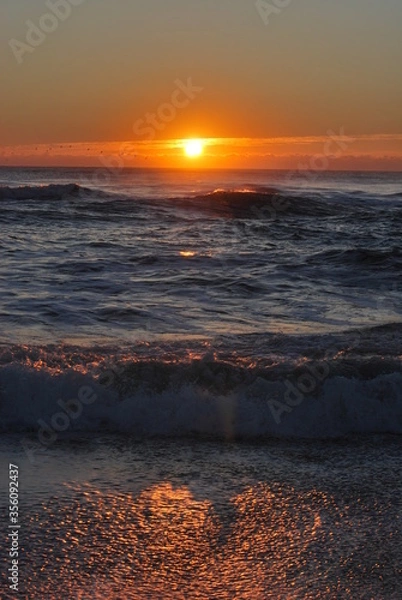 Fototapeta Sunset Waves