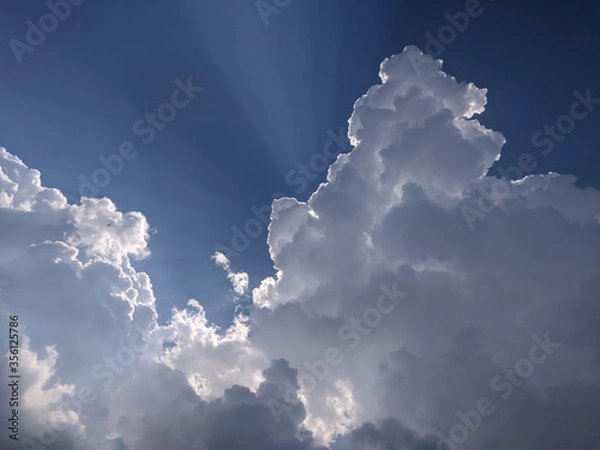 Obraz blue sky with clouds