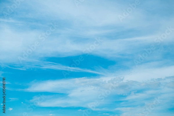 Obraz cloudy blue sky view sushine background