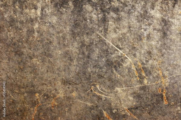 Obraz Old, rusty metal close-up, sephia.