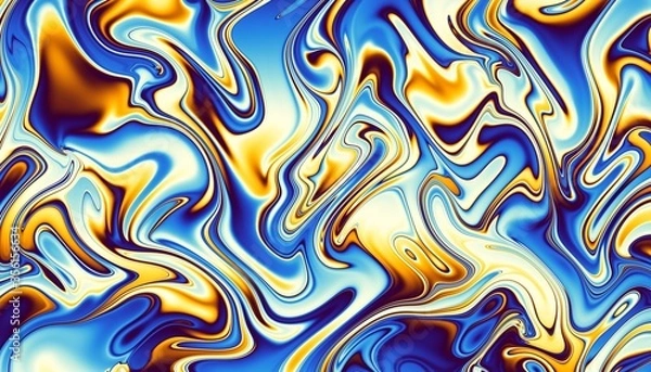 Fototapeta Wavy abstract futuristic background