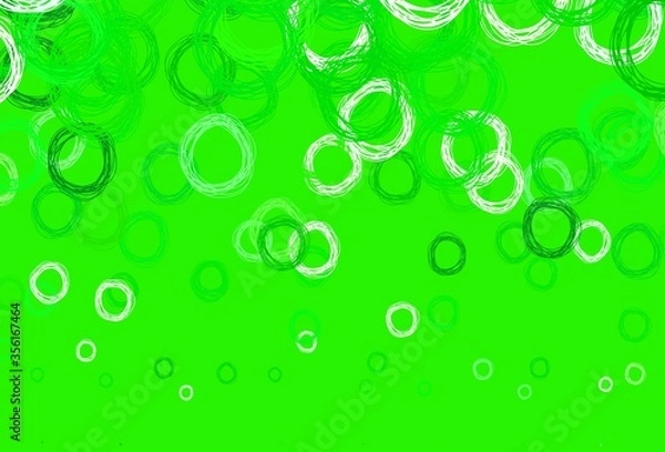 Fototapeta Light Green vector background with spots.