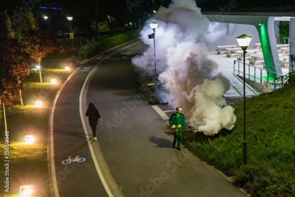 Obraz traffic at night